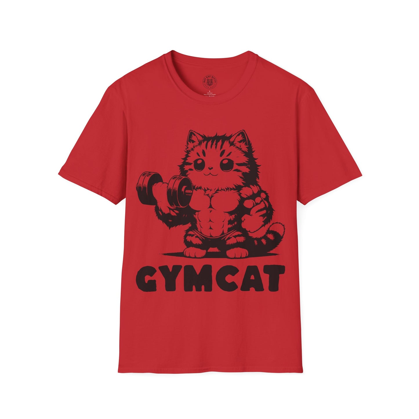 Gymcat Black Cat - Unisex Cat Graphic Tees | Graphic T Shirts