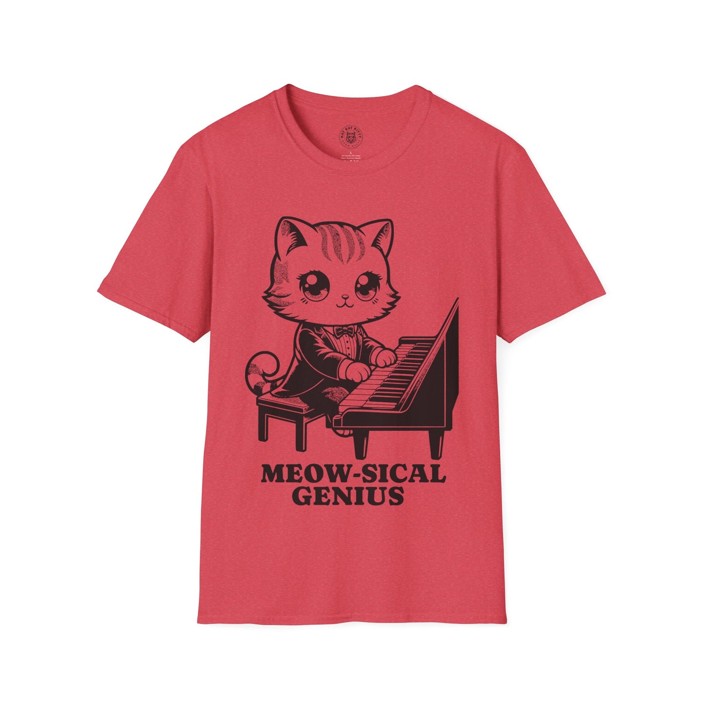 Meow-sical Genious - Unisex Cat Graphic Tees | Graphic T Shirts
