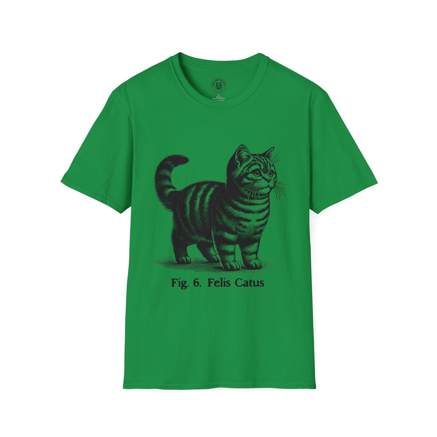 Cat Antique Scientific Drawing - Unisex Cat Graphic Tees | Graphic T Shirts