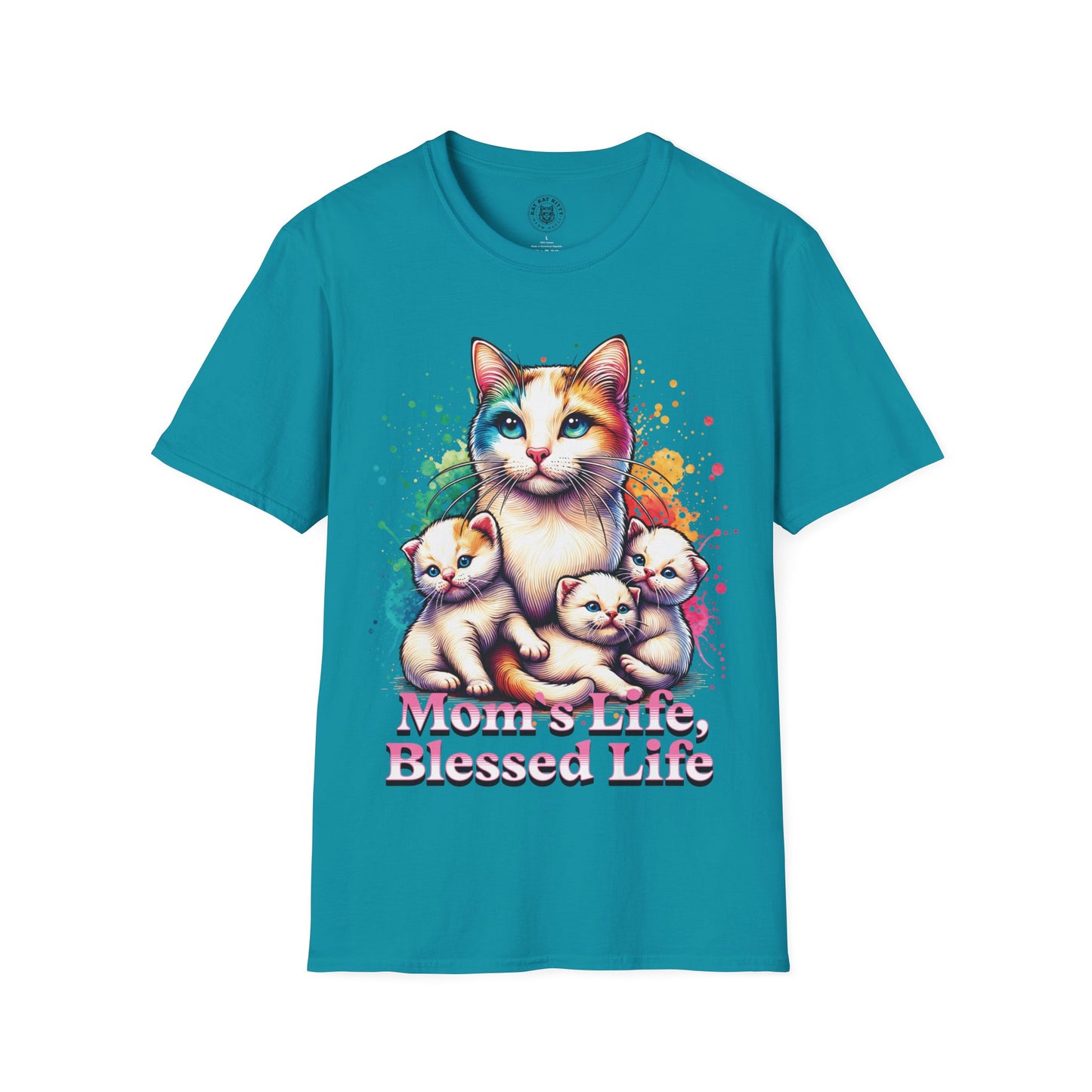 Mom´s Life Blessed Life - Unisex Cat Graphic Tees | Graphic T Shirts