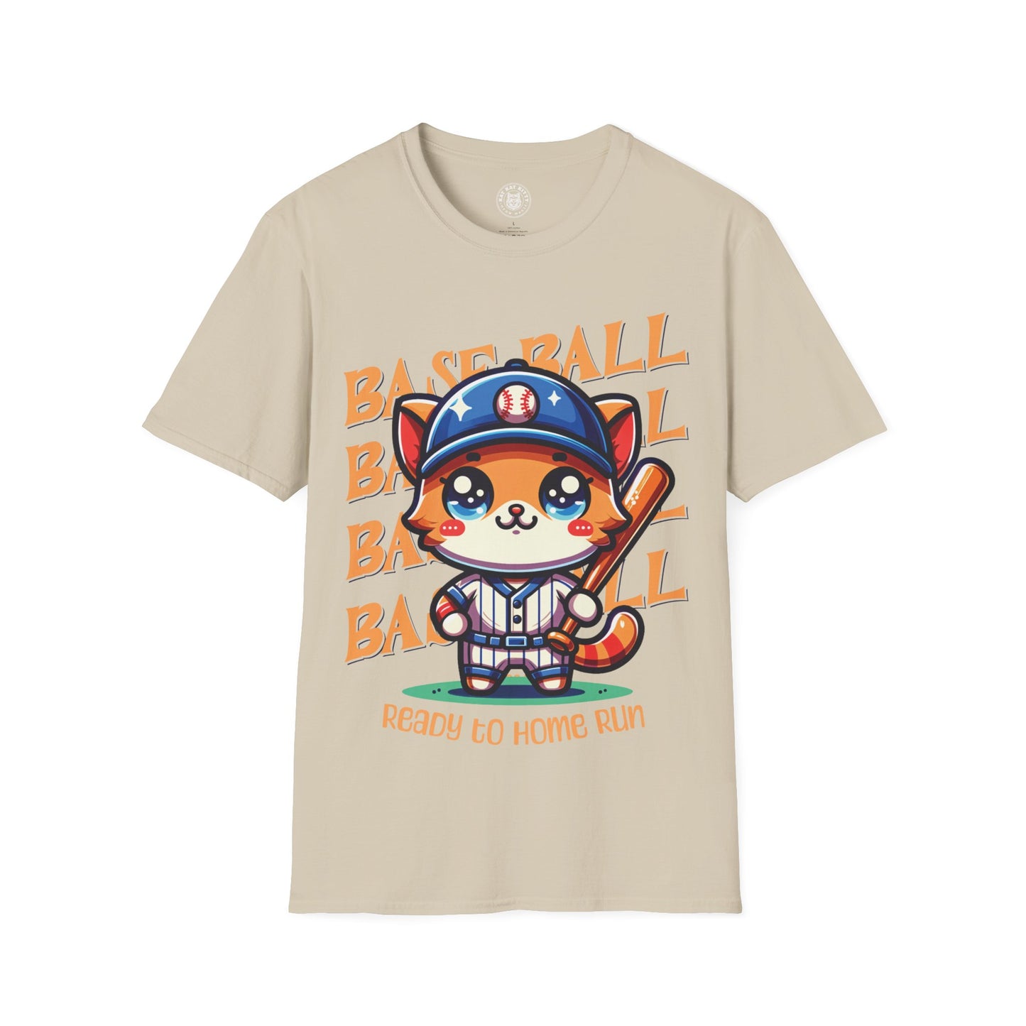 Baseball Cat - Unisex Cat Graphic Tees | Graphic T Shirts