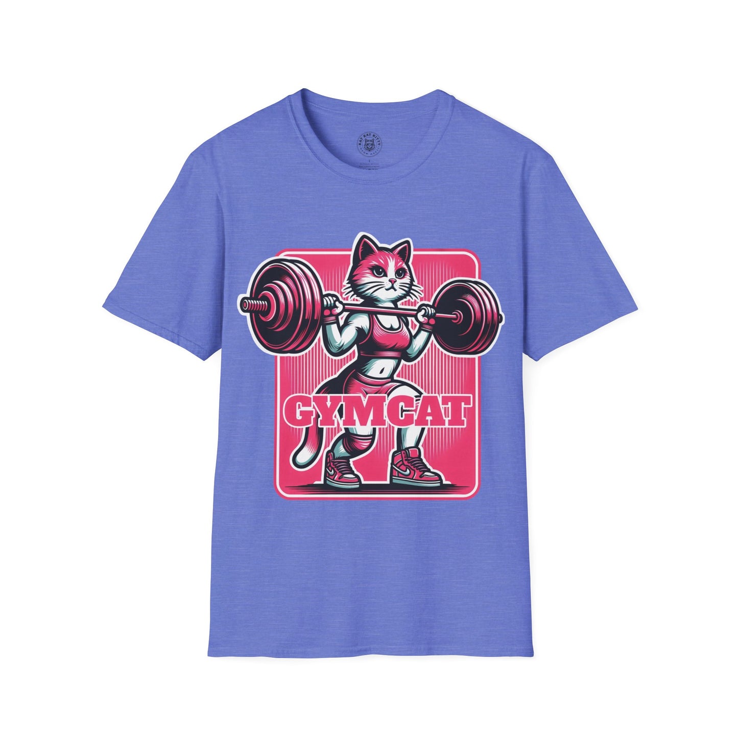 Gymcat Pink Cat - Unisex Cat Graphic Tees | Graphic T Shirts