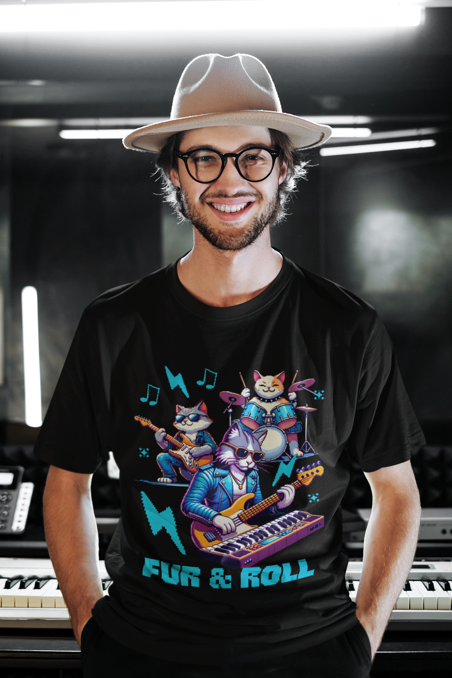 Fur & Roll - Unisex Cat Graphic Tees | Graphic T Shirts