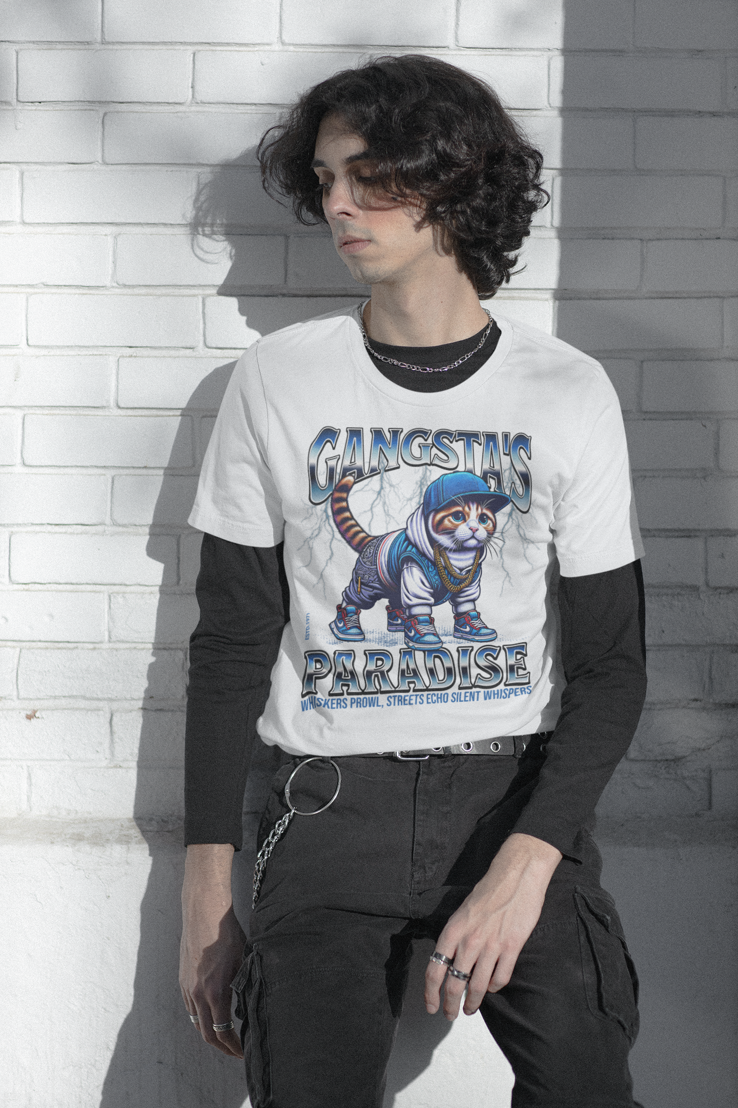 Gangsta´s Paradise - Unisex Cat Graphic Tees | Graphic T Shirts