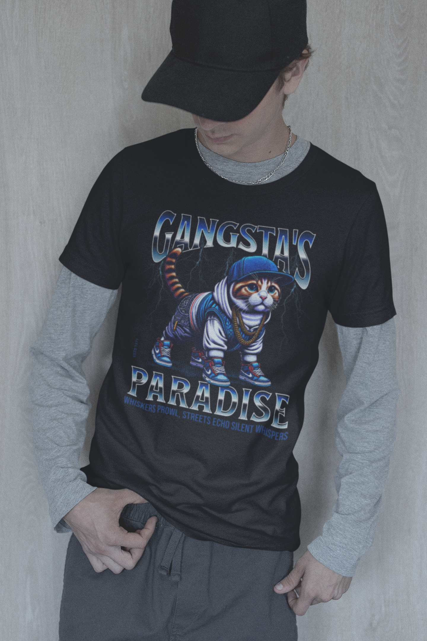 Gangsta´s Paradise - Unisex Cat Graphic Tees | Graphic T Shirts