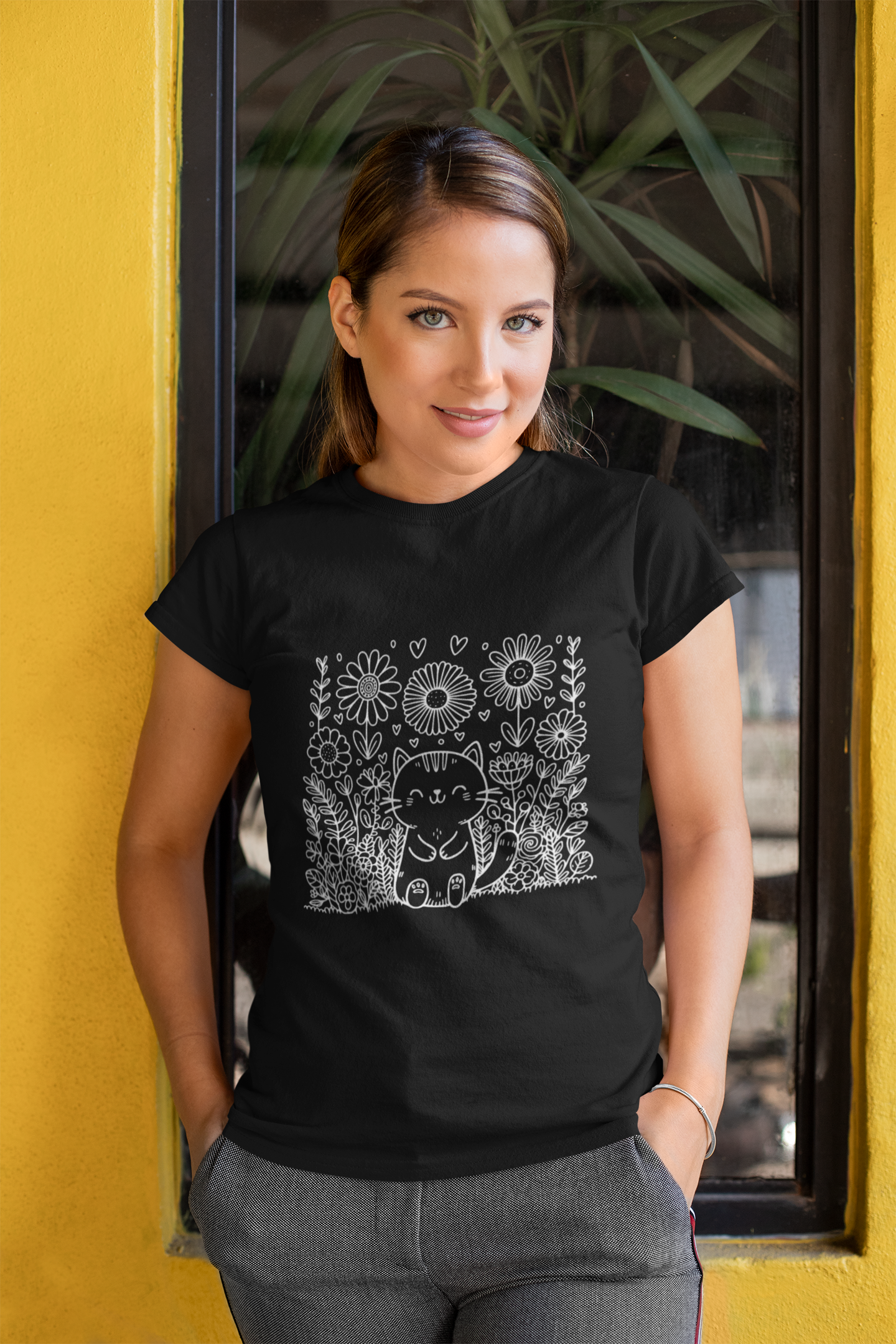 Love and Plants - Women's Cat Graphic Tees | Graphic T Shirts
