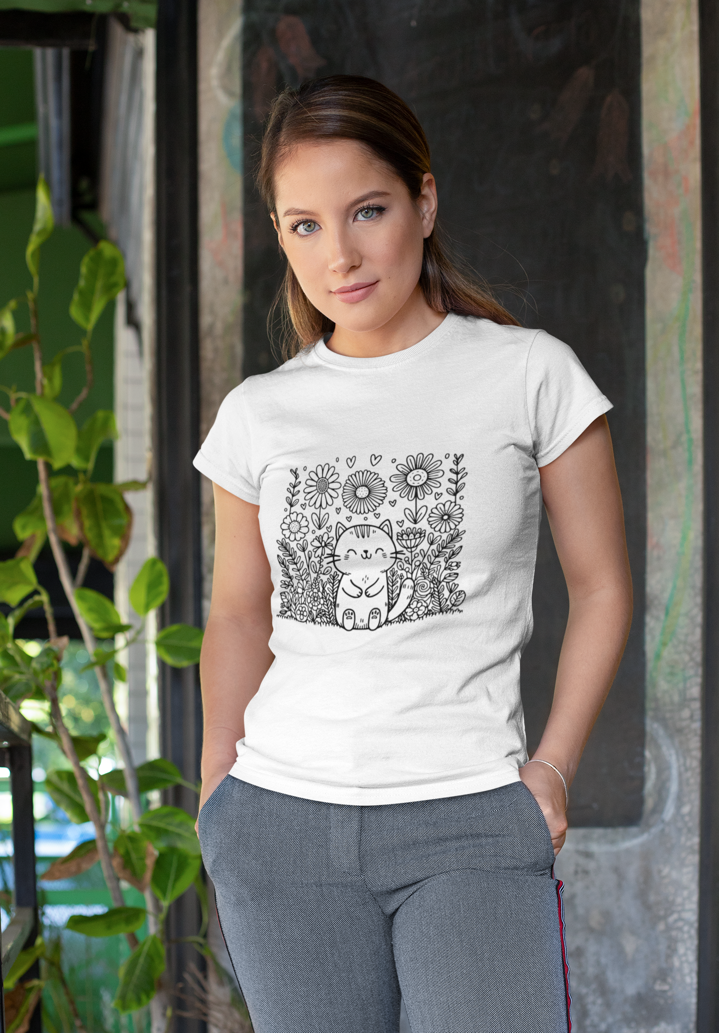 Love and Plants - Women's Cat Graphic Tees | Graphic T Shirts