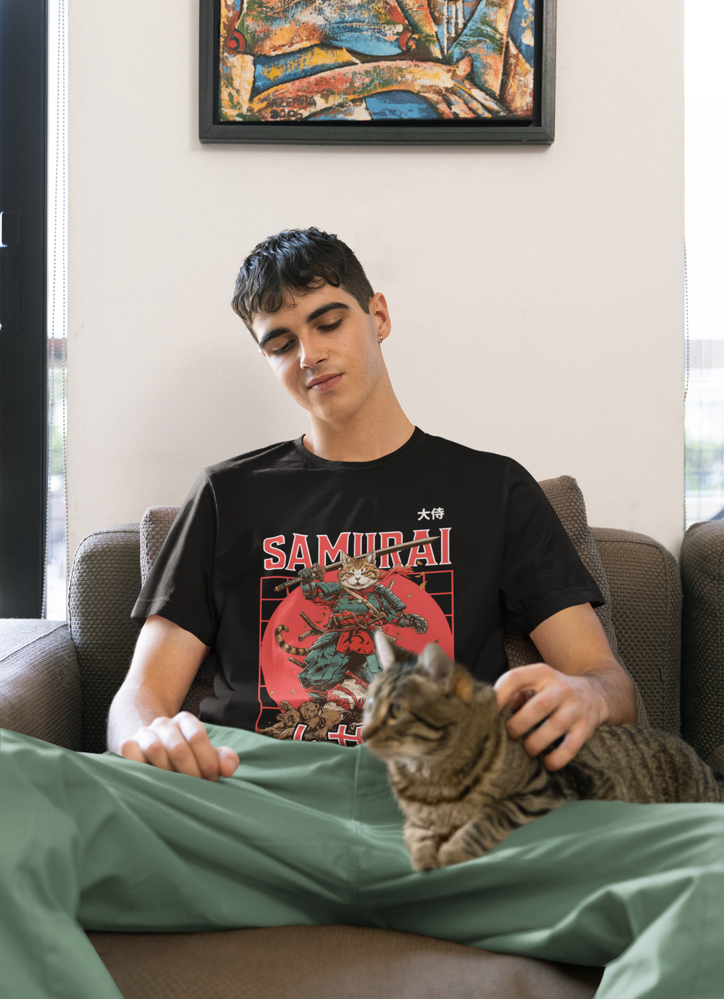 Samurai Cat - Unisex T-Shirt